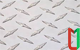 Рифлёный алюминиевый лист алмаз 0,3х300х1500 мм АМг2НР анодированный